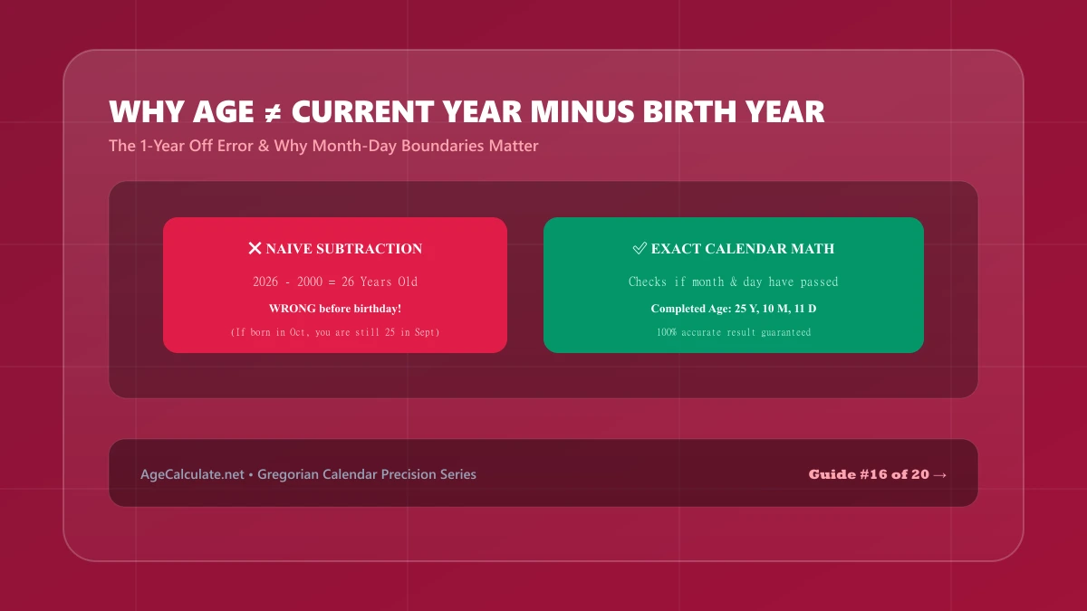 Why Age Is Not Always Birth Year Minus Current Year