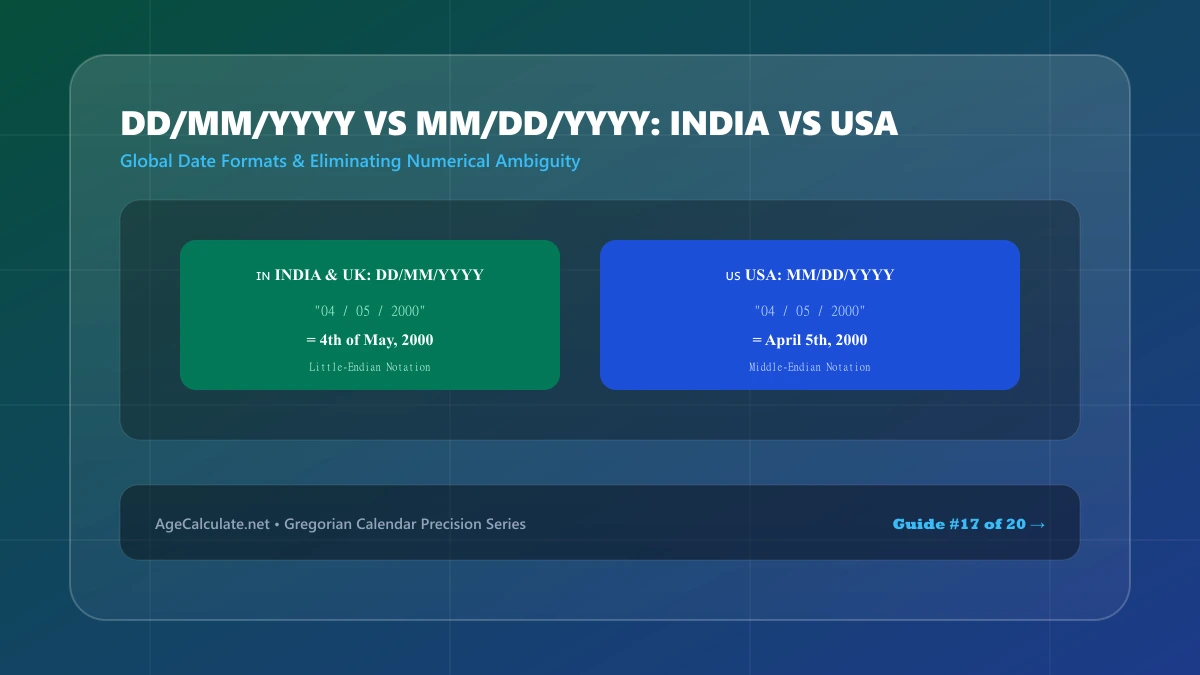 DD/MM/YYYY vs MM/DD/YYYY: Date Formats India & USA